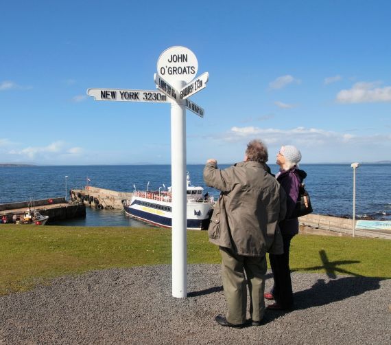 At John o' Groats on the North Coast 500 4-day run.